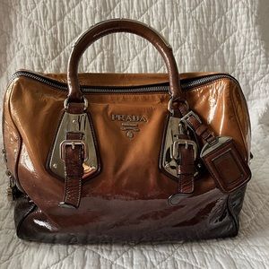 NEW PHOTOS AND LOWER PRICE! Prada Ombré Patent Leather Handbag